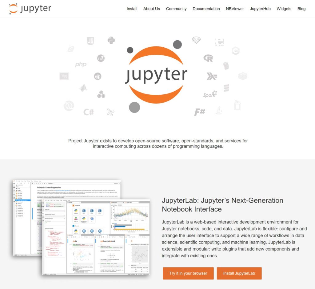 JupyterNotebook画面